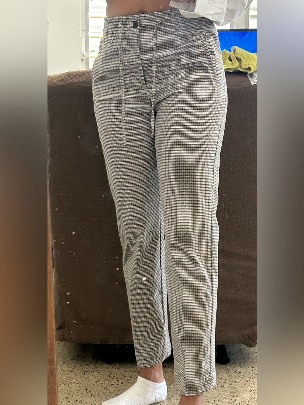 Classic Black & White Houndstooth Pants